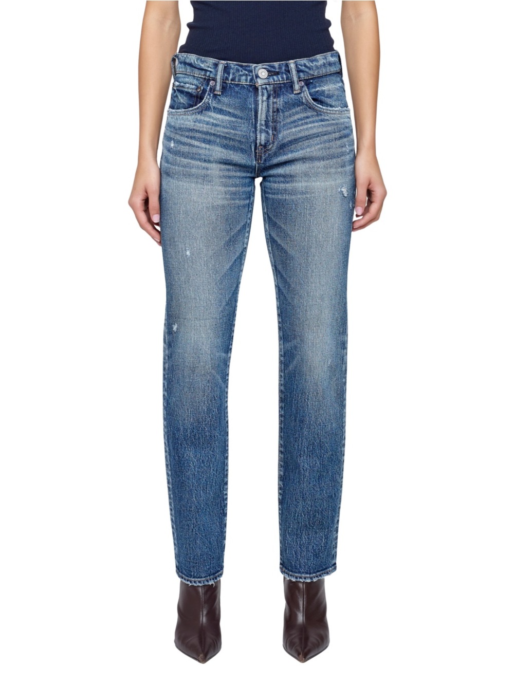 Moussy Vintage Slim Straight Mallard Jeans — Size 26